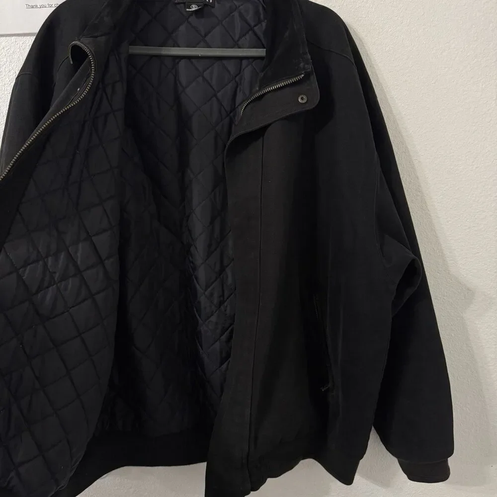 Rare Vintage Nike‎ Golf Quilt Lined Full Zip Bomber Jacket Mens XL 90s Y2K Suede
